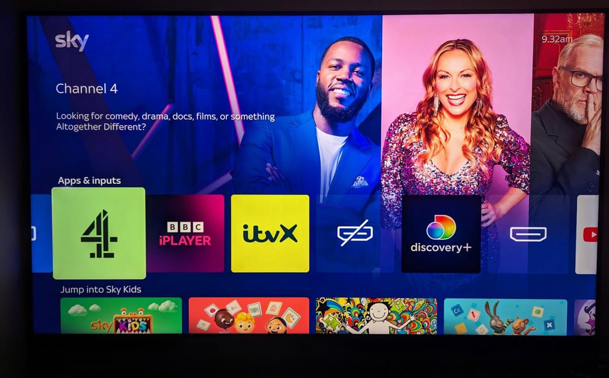 Sky Glass apps channel 4