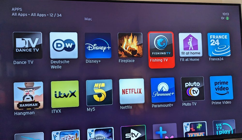 Virgin Media Stream Fishing TV App