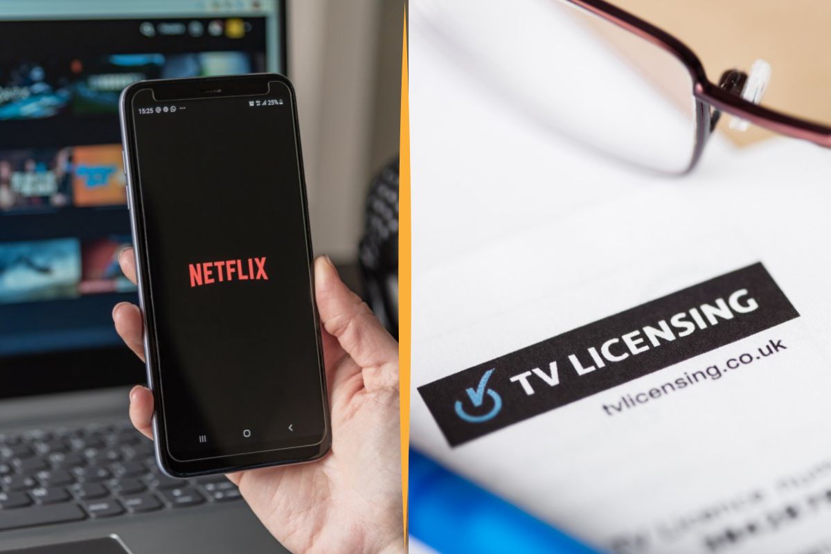 Netflix TV licence collage