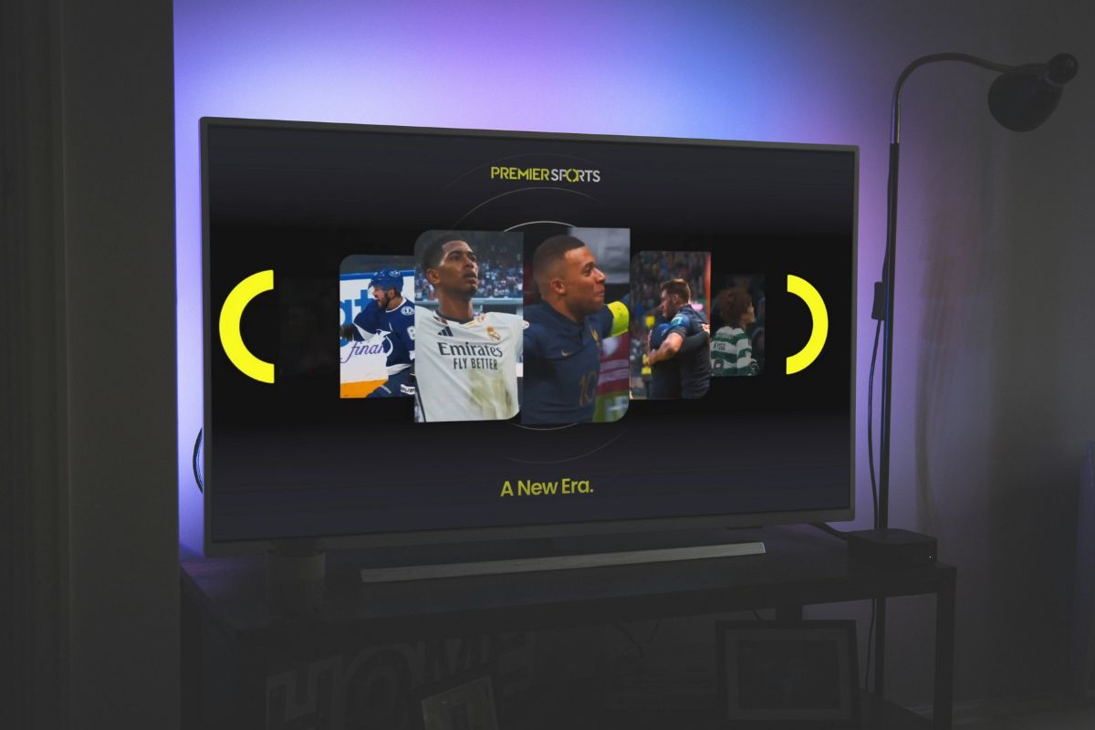 Premier Sports on TV mockup