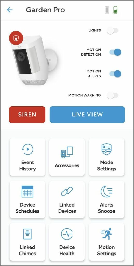 Ring App spotlight cam pro
