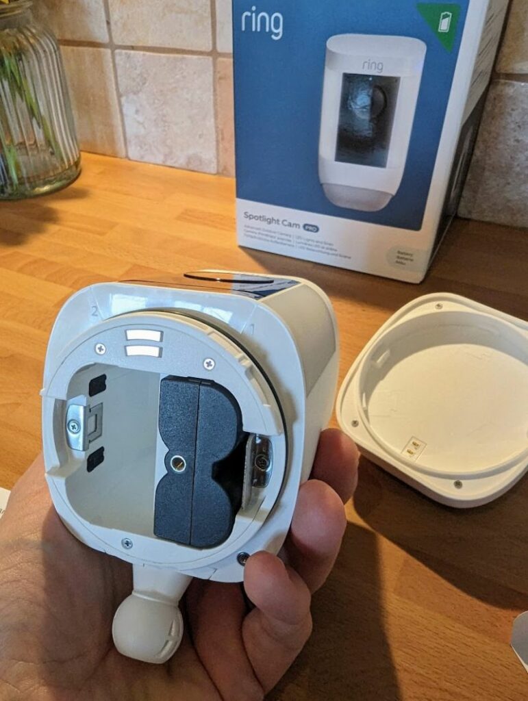 Ring Spotlight Cam battery insert