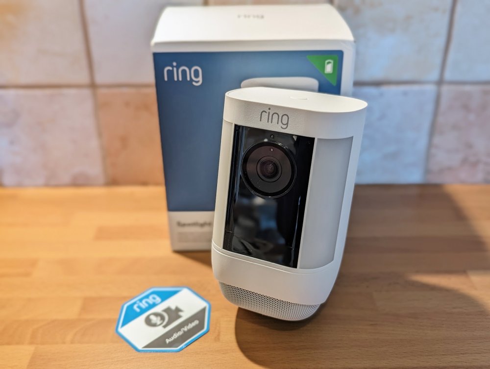 Ring Spotlight Cam near box