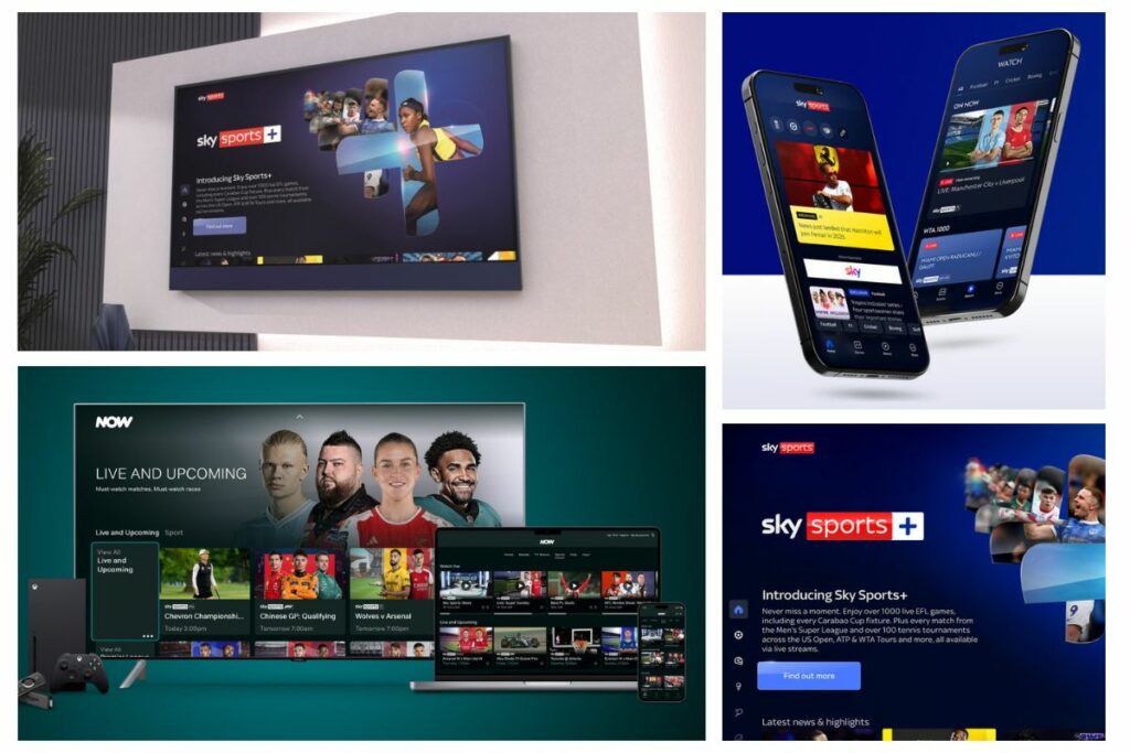 Sky Sports Plus collage