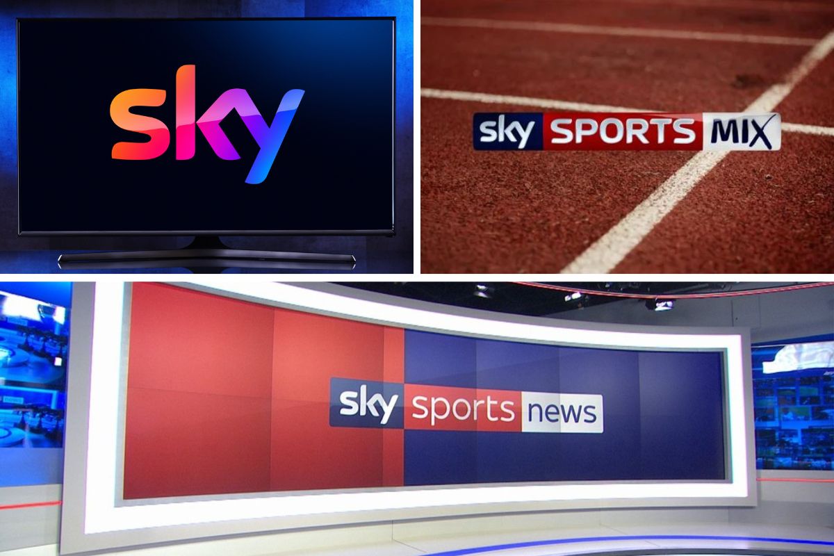 Sky Sports SD channels collage