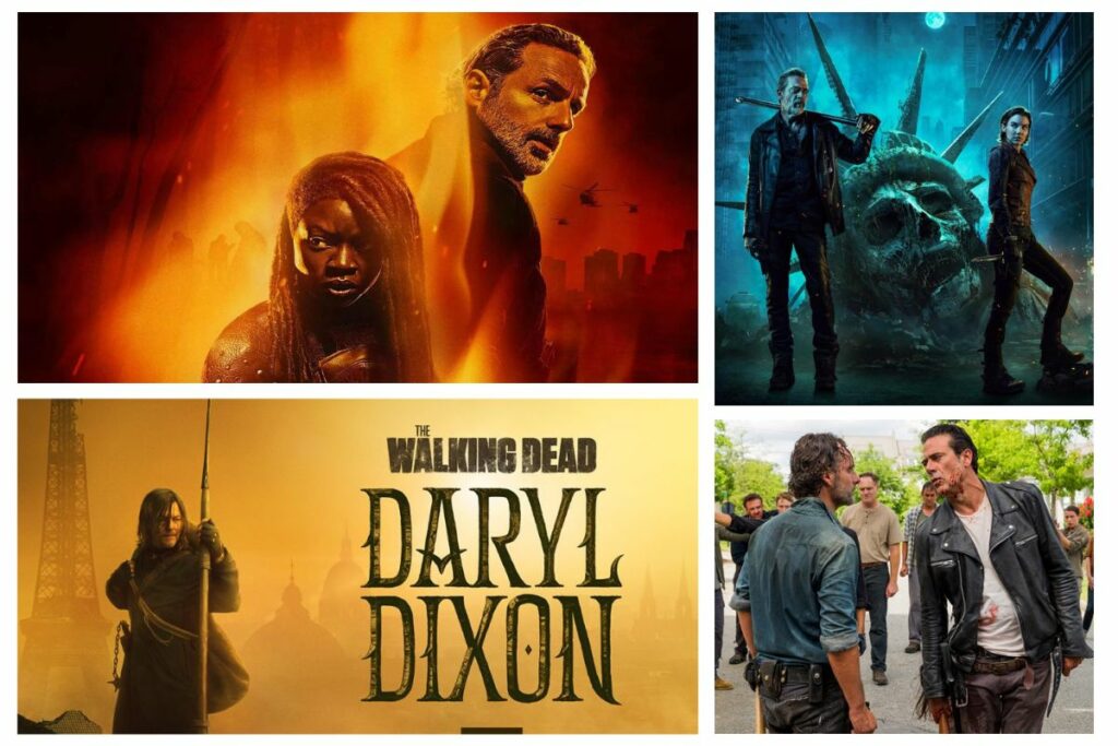 The Walking Dead universe collage