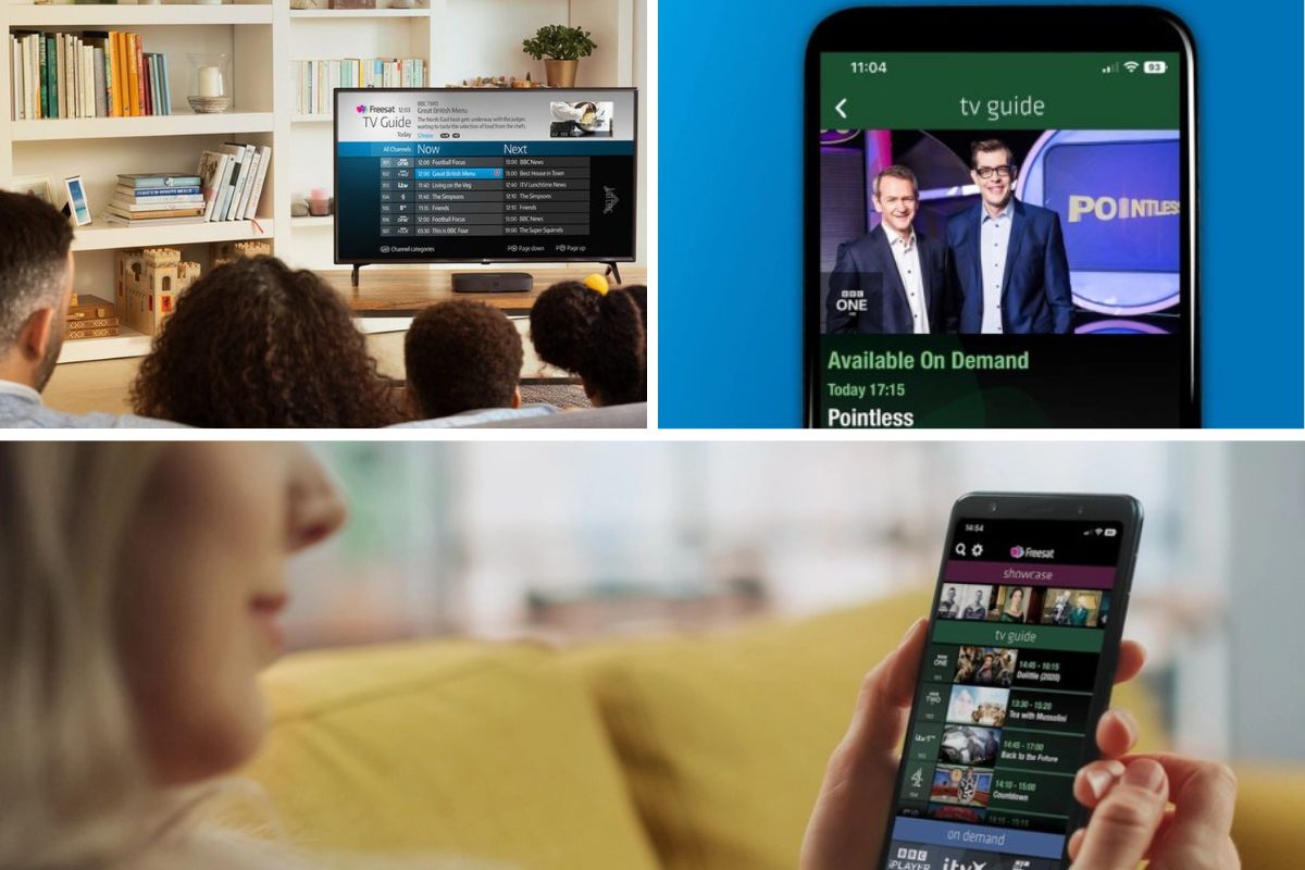 Freesat app recording collage