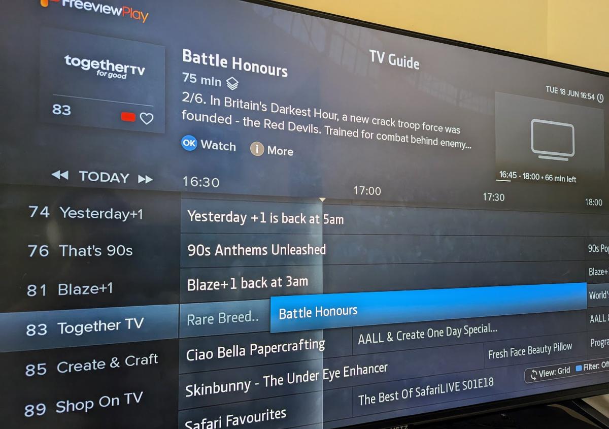 Freeview Guide TogetherTV