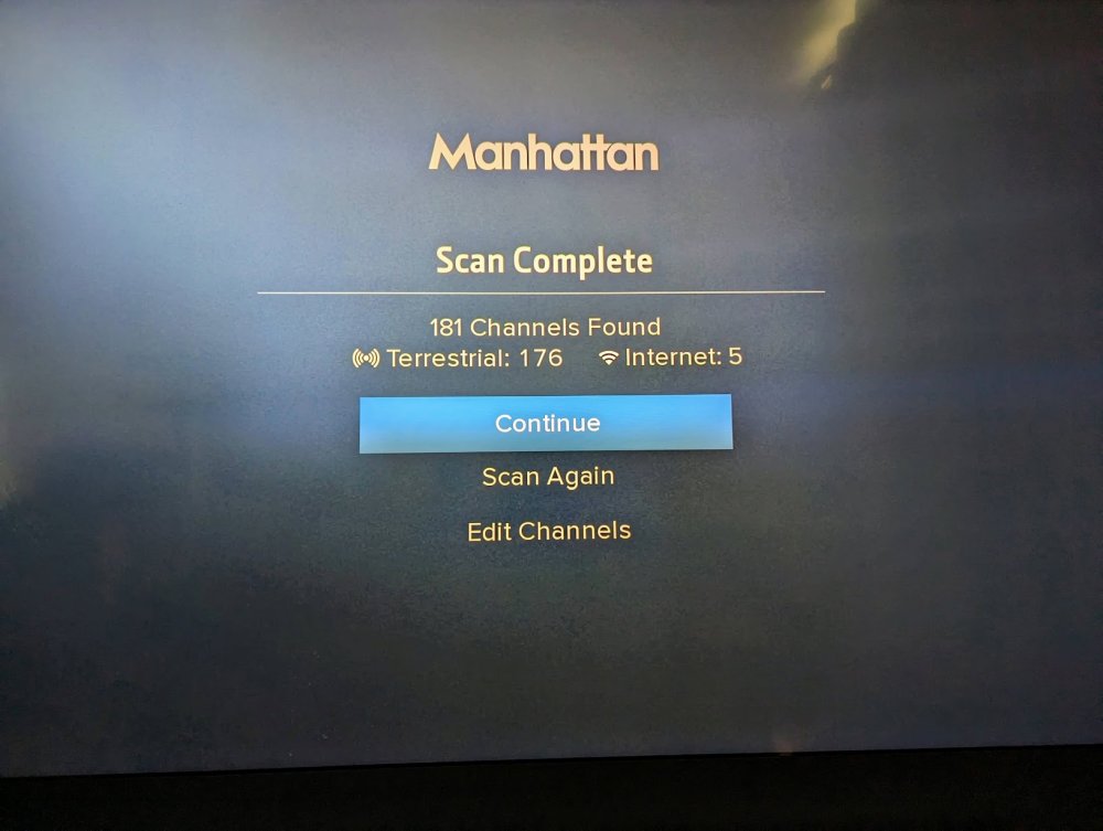 Manhattan scanning channels