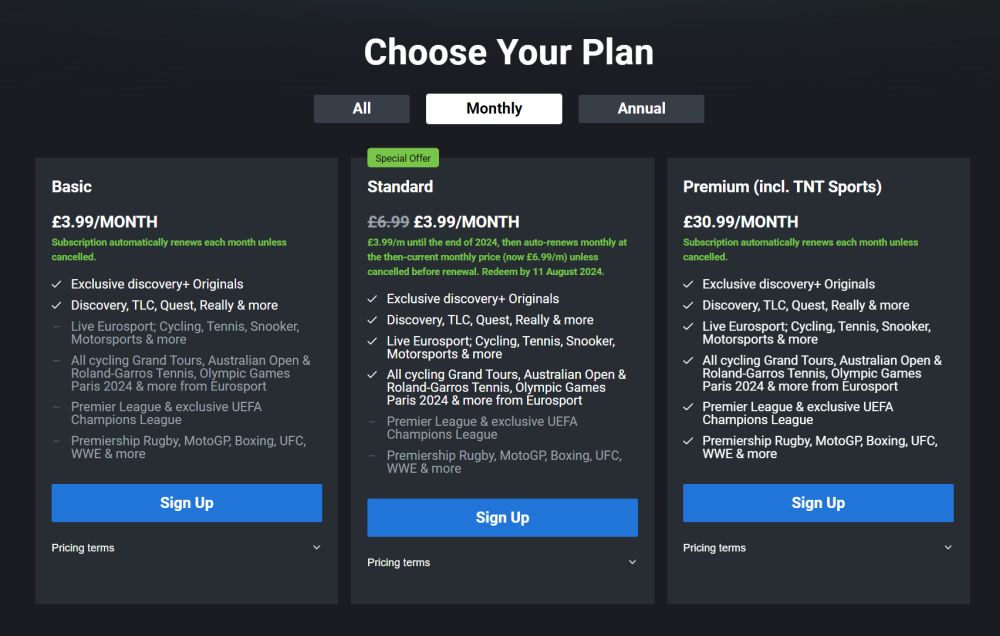 Discovery Plus Olympics discount