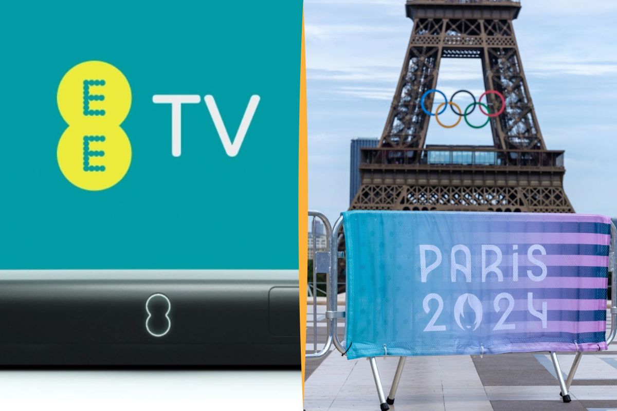 EE TV Olympics collage