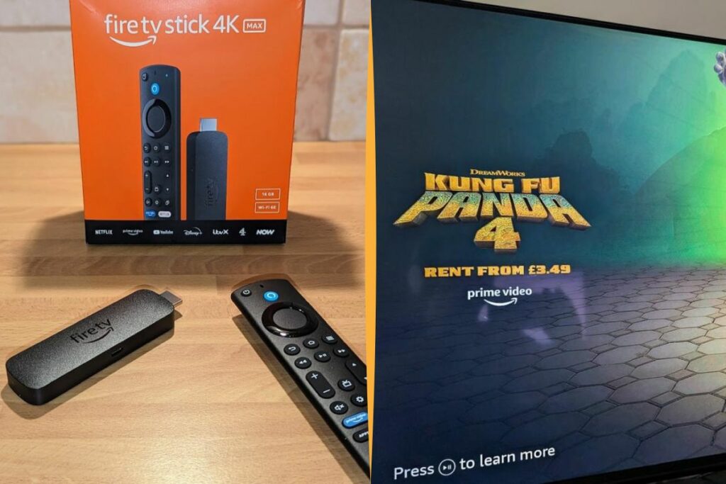 Fire TV screen saver ad collage