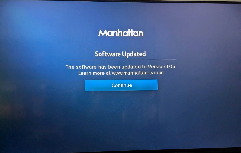Manhattan T4 T4-R software update 1.05