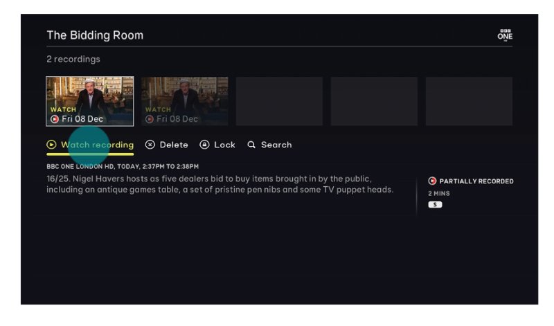 EE TV Recordings