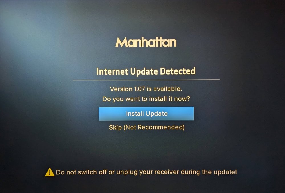 Manhattan t4-r software update detected