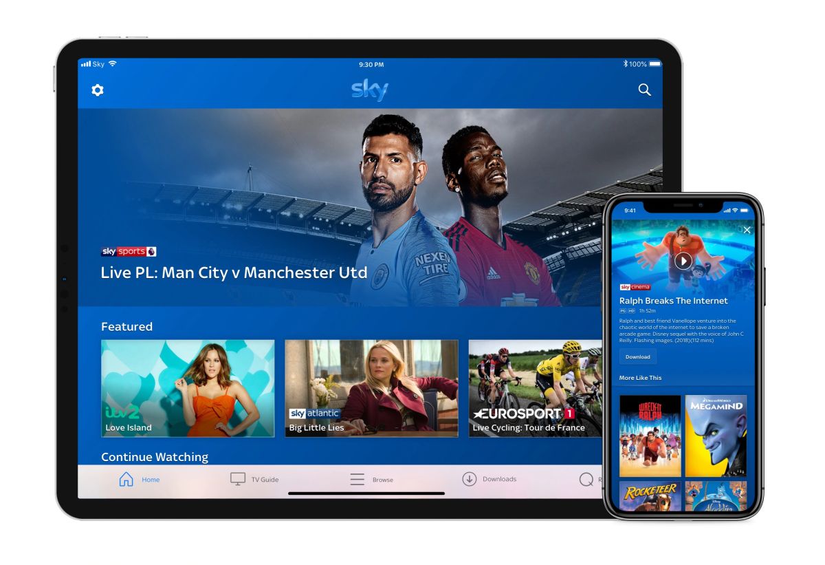 Sky Go phone tablet