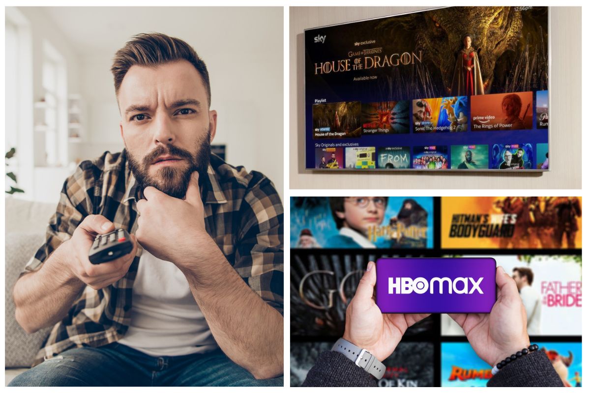 Sky HBO Max collage