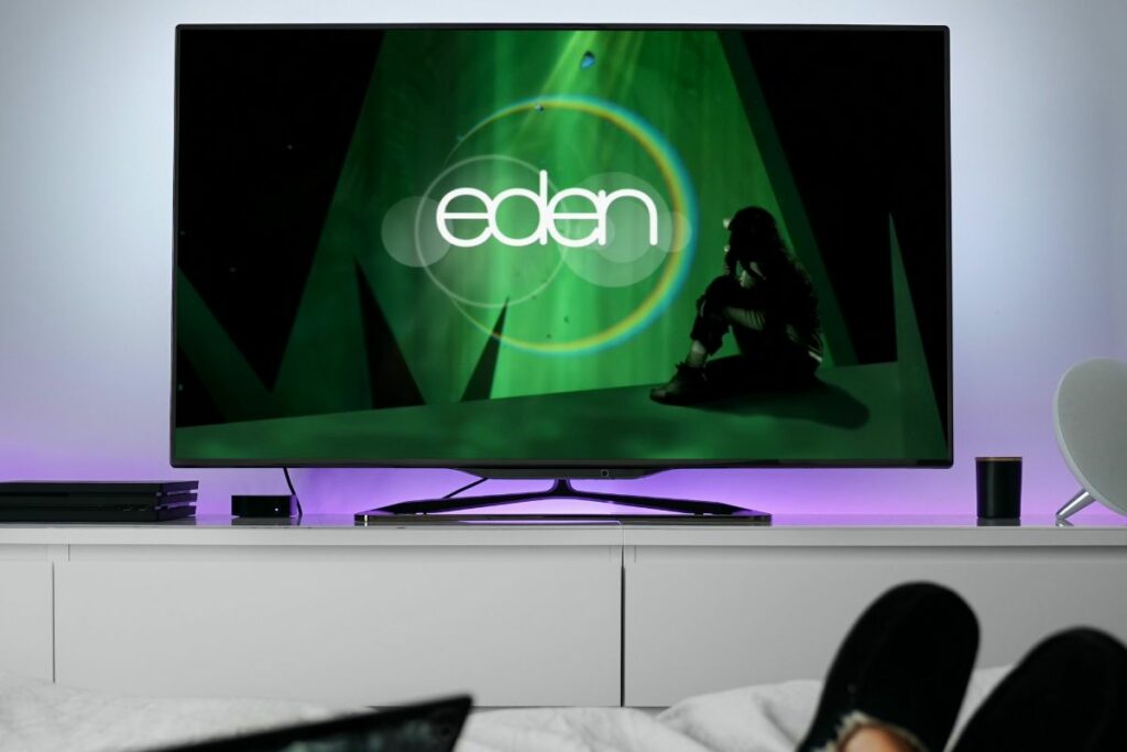 Eden channel on TV mockup