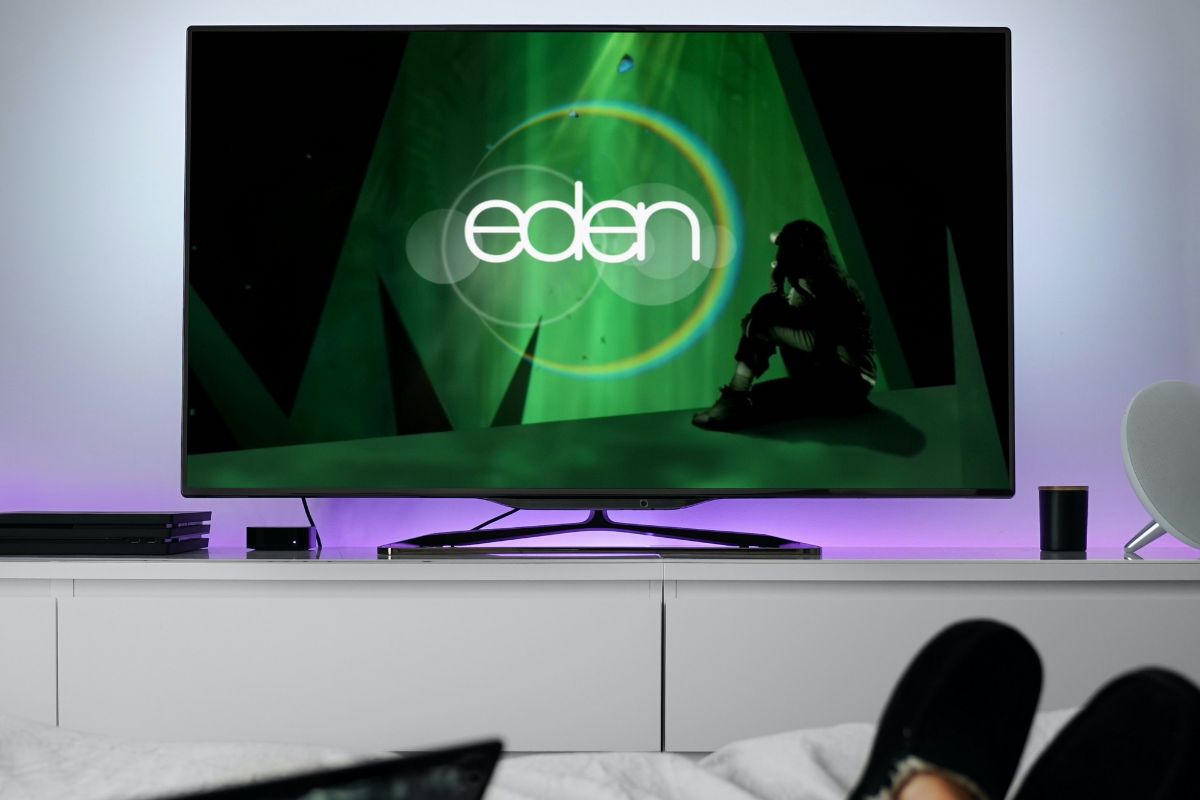 Eden channel on TV mockup