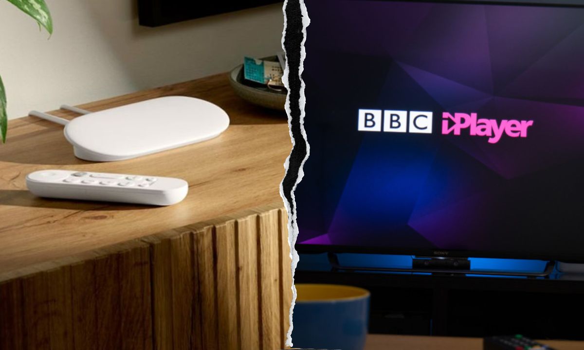 Google TV streamer BBC iplayer collage
