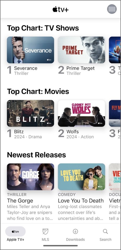 Apple TV Plus android charts