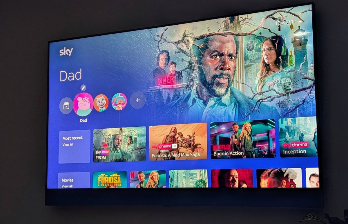 Sky Glass Gen 2 profiles selection