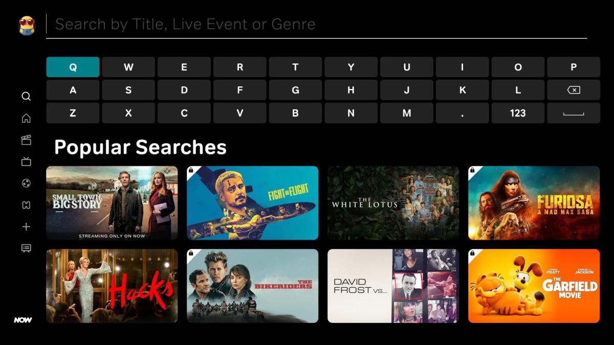 NOW TV Search 2025
