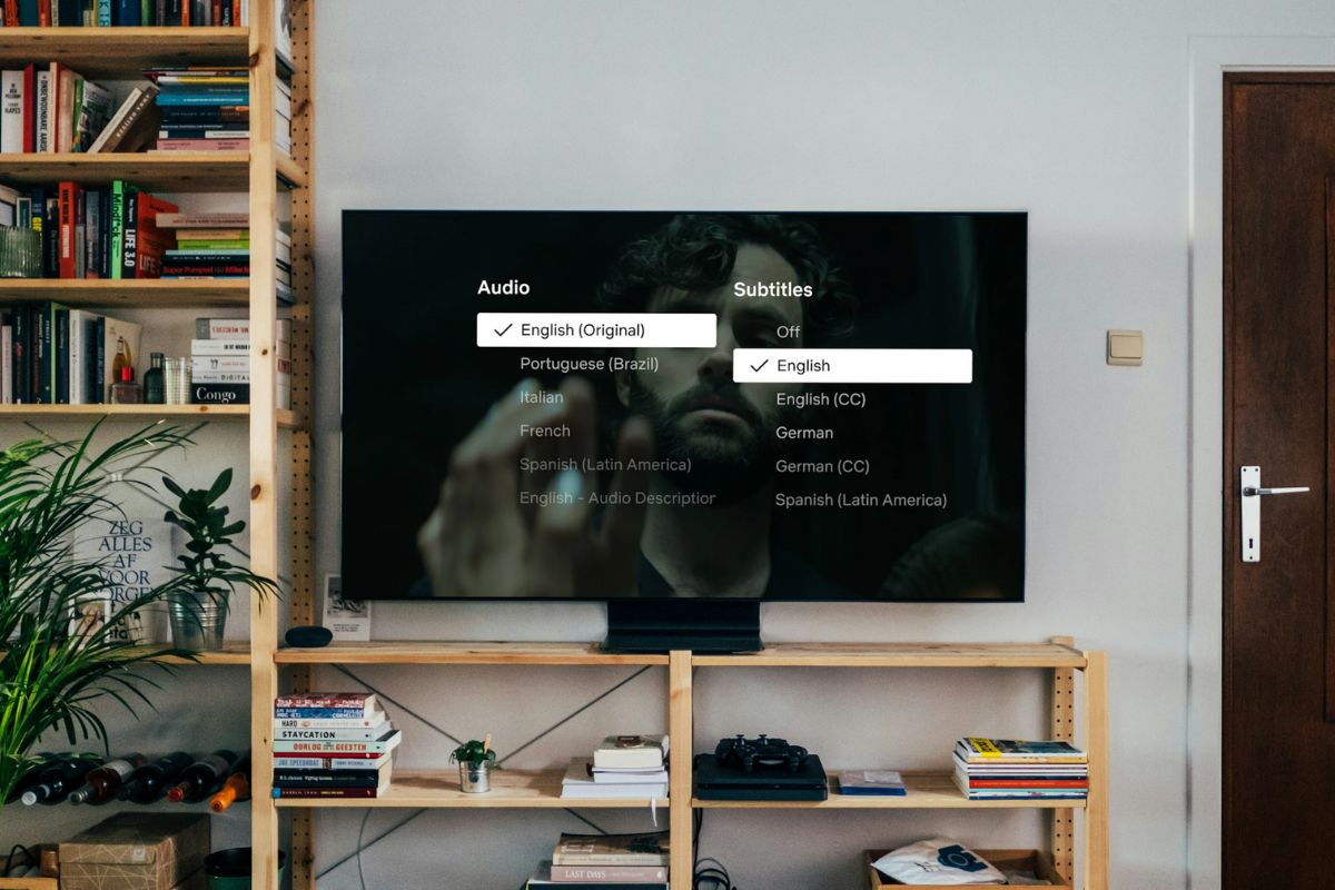 Netflix dialog subtitles mockup Netflix dialog subtitles mockup