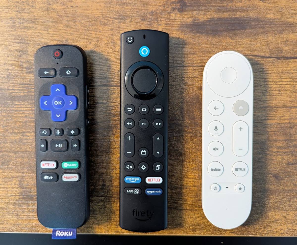 Streaming sticks remote 2025 roku fire tv max google