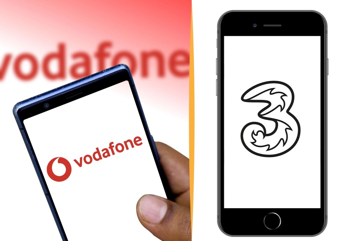 Vodafone three collage