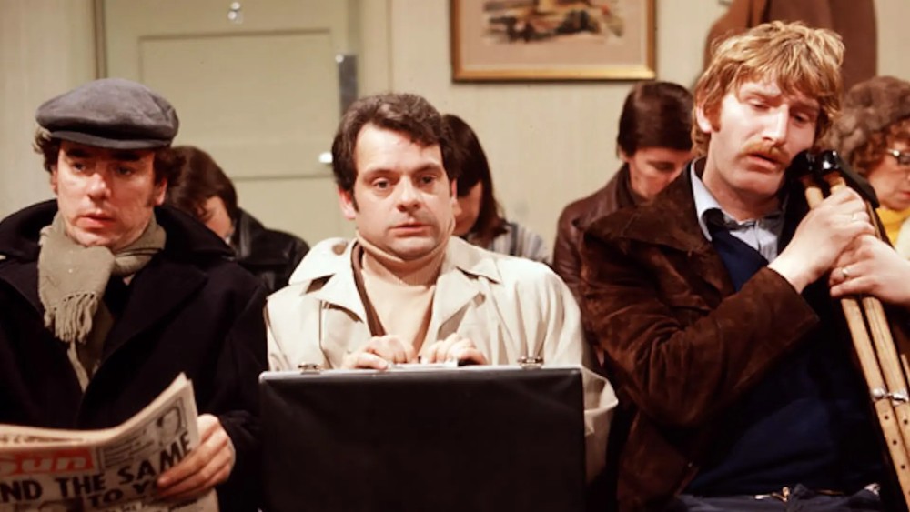 A sharp intake of breath