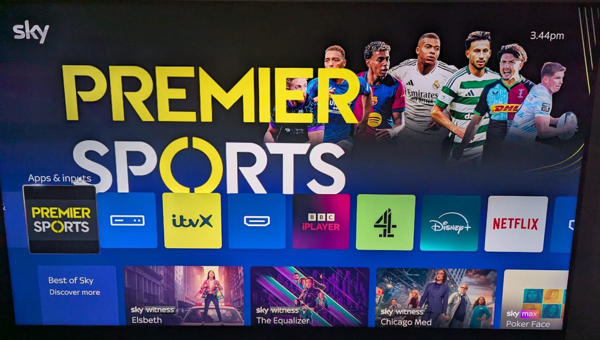 Premier Sports sky glass front