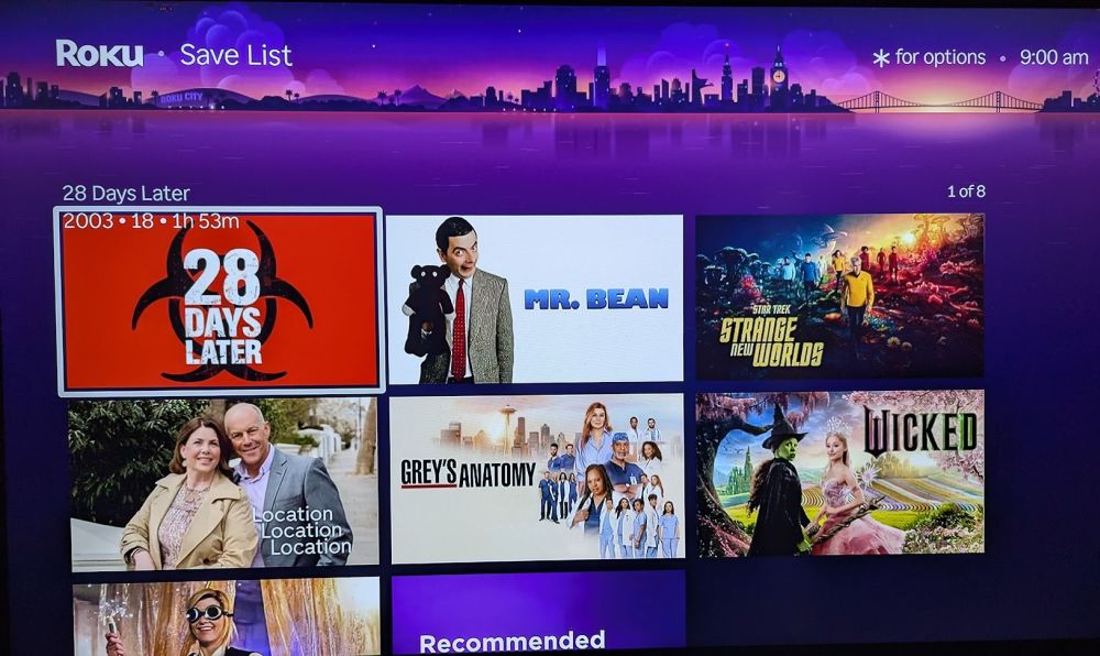 Roku Streaming Stick save list