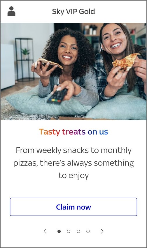 Sky VIP app treats