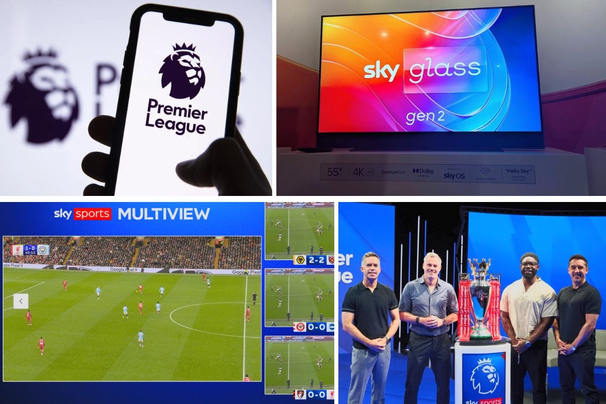 Sky Glass premier league collage