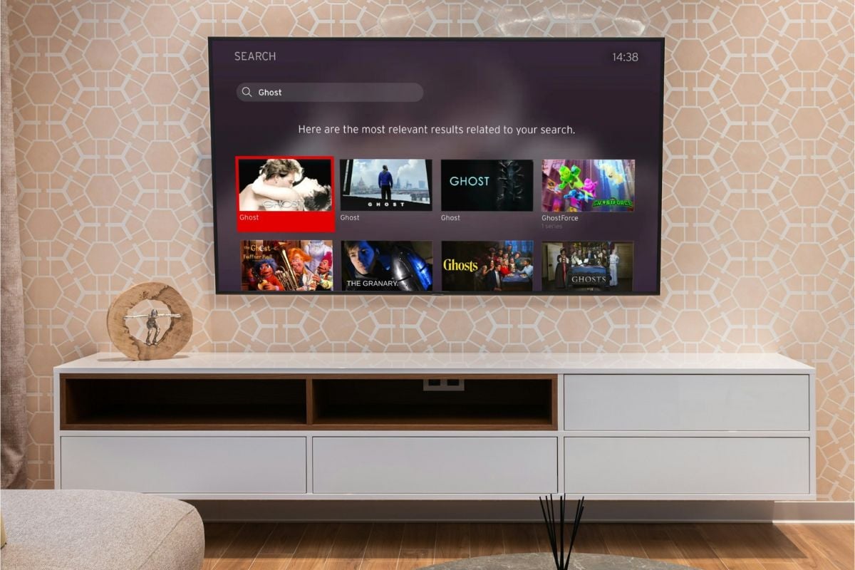 Virgin Media search mockup