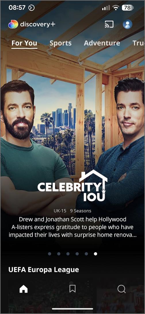 Discovery Plus app 2025