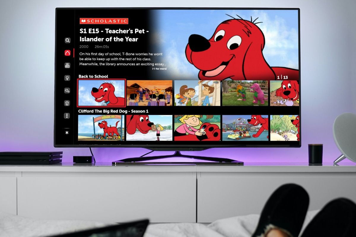 Scholastic app mockup