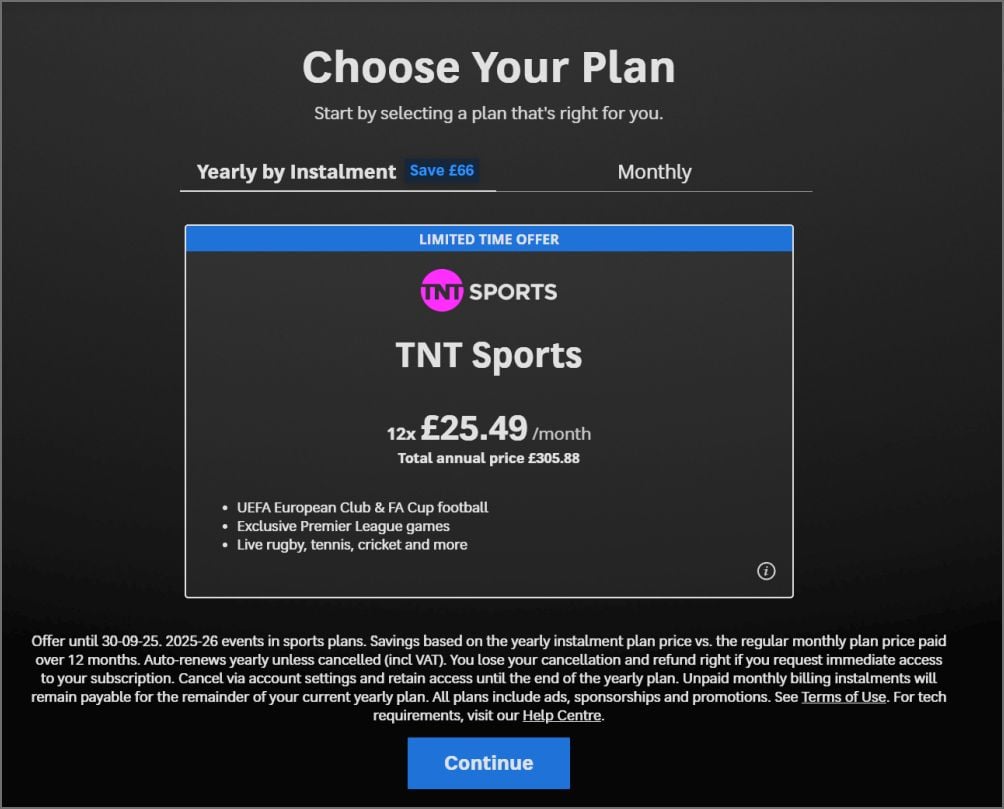 TNT Sports deal annual