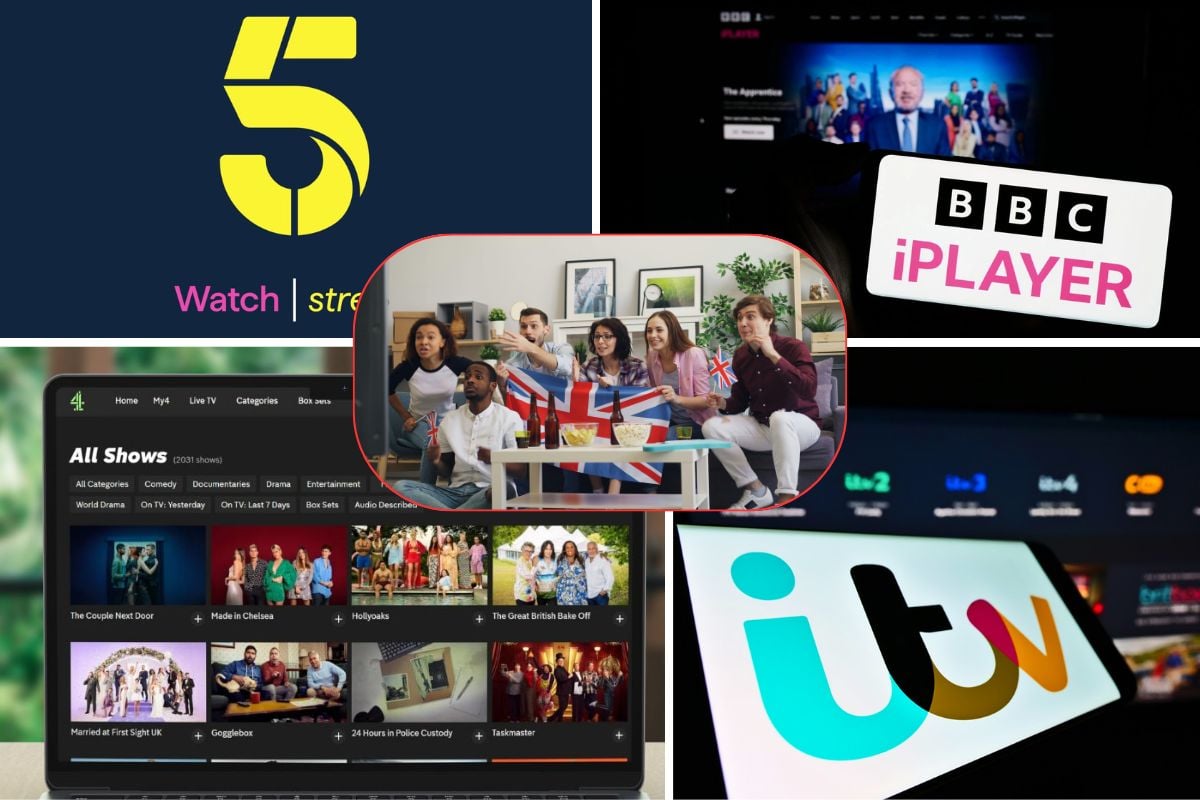 UK Broadcasters collage bbc itv channel 4 5 UK Broadcasters collage bbc itv channel 4 5