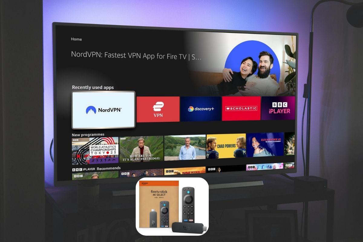 VPN App Fire TV Select mockup VPN App Fire TV Select mockup