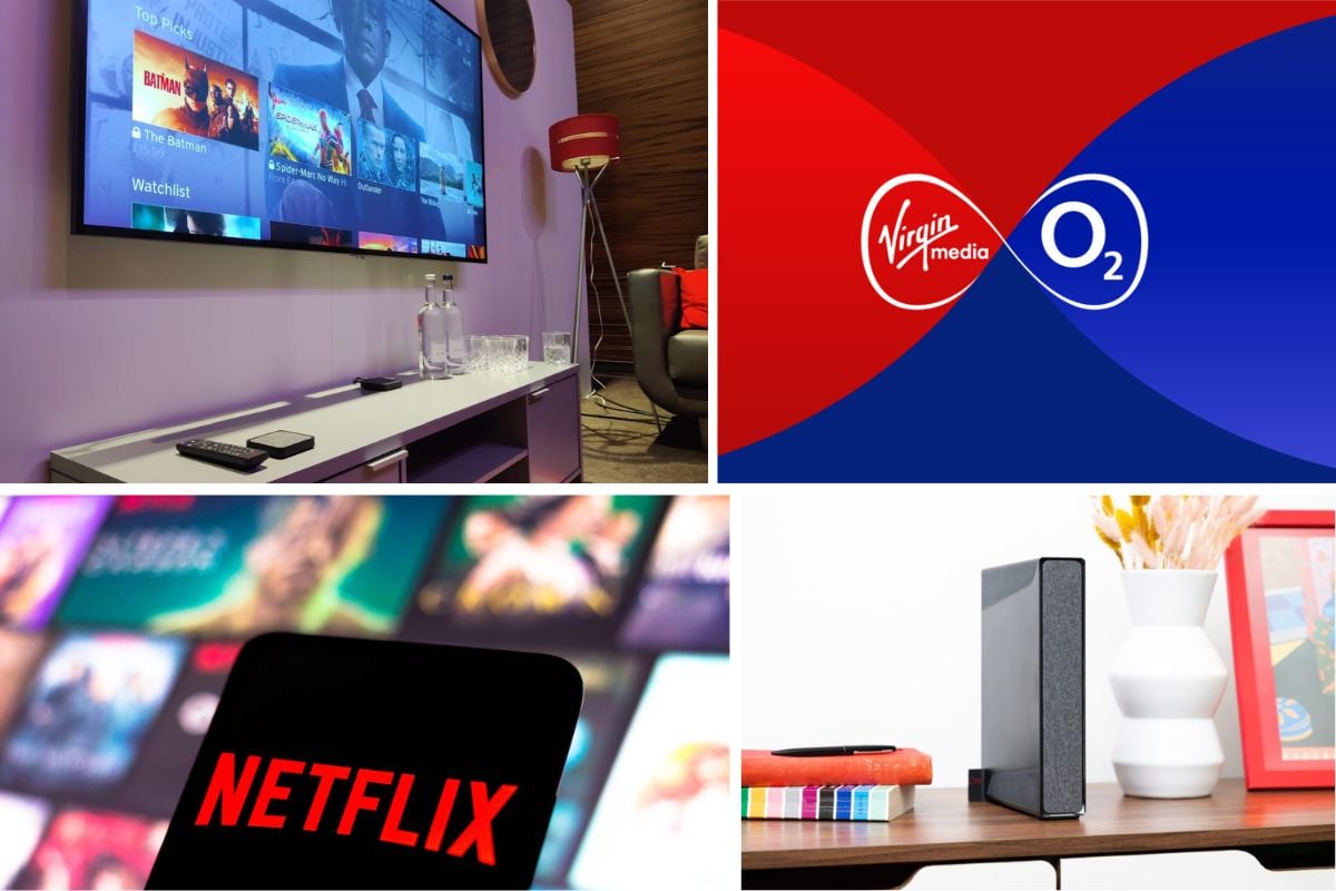 Virgin Media Netflix collage
