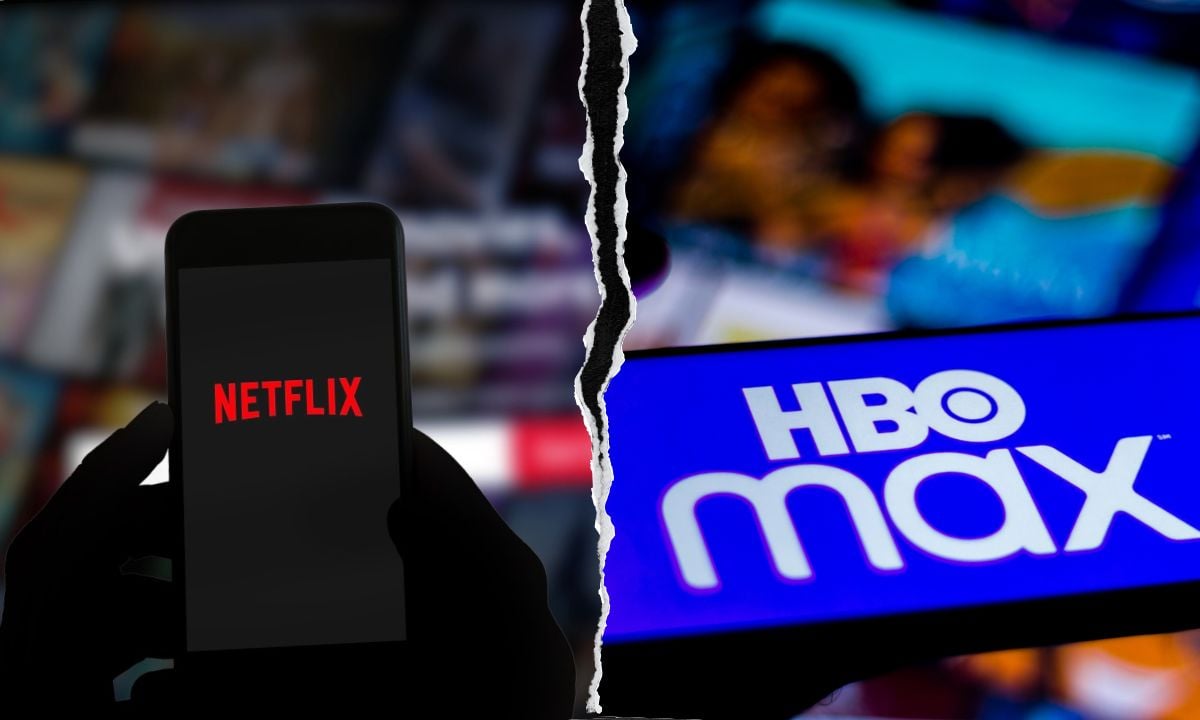 Netflix and HBO Max collage