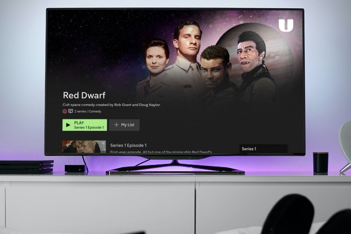 Red Dwarf Channel 4 mockup