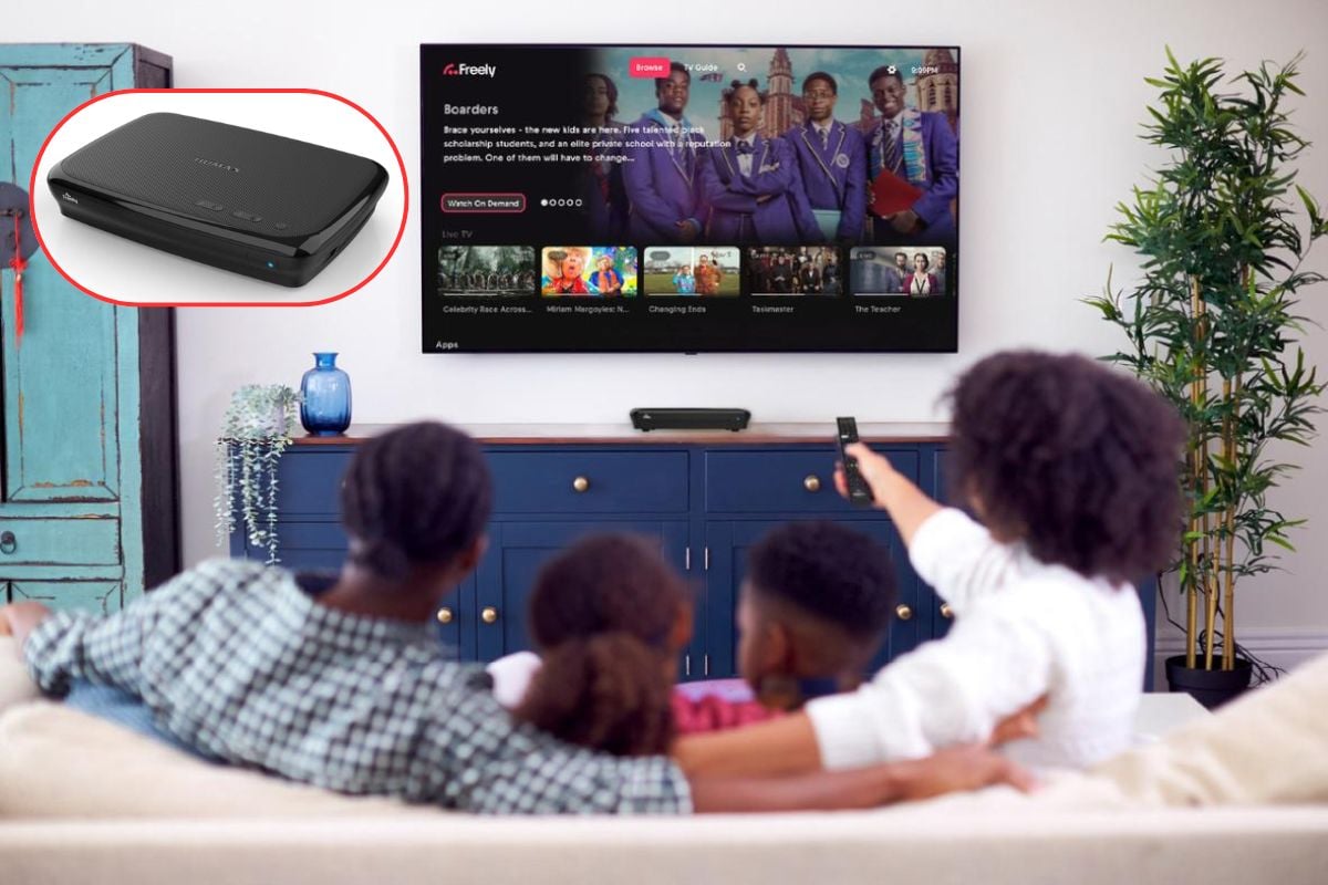 Humax Aura EZ lifestyle with device