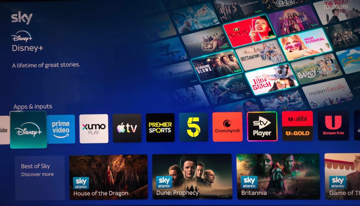 Disney+ on Sky Glass