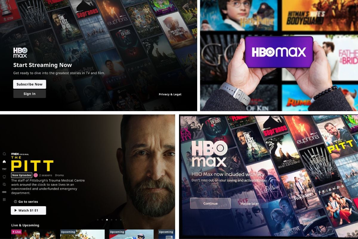 HBO Max collage HBO Max collage