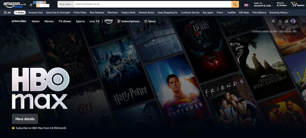 HBO Max on Prime Video
