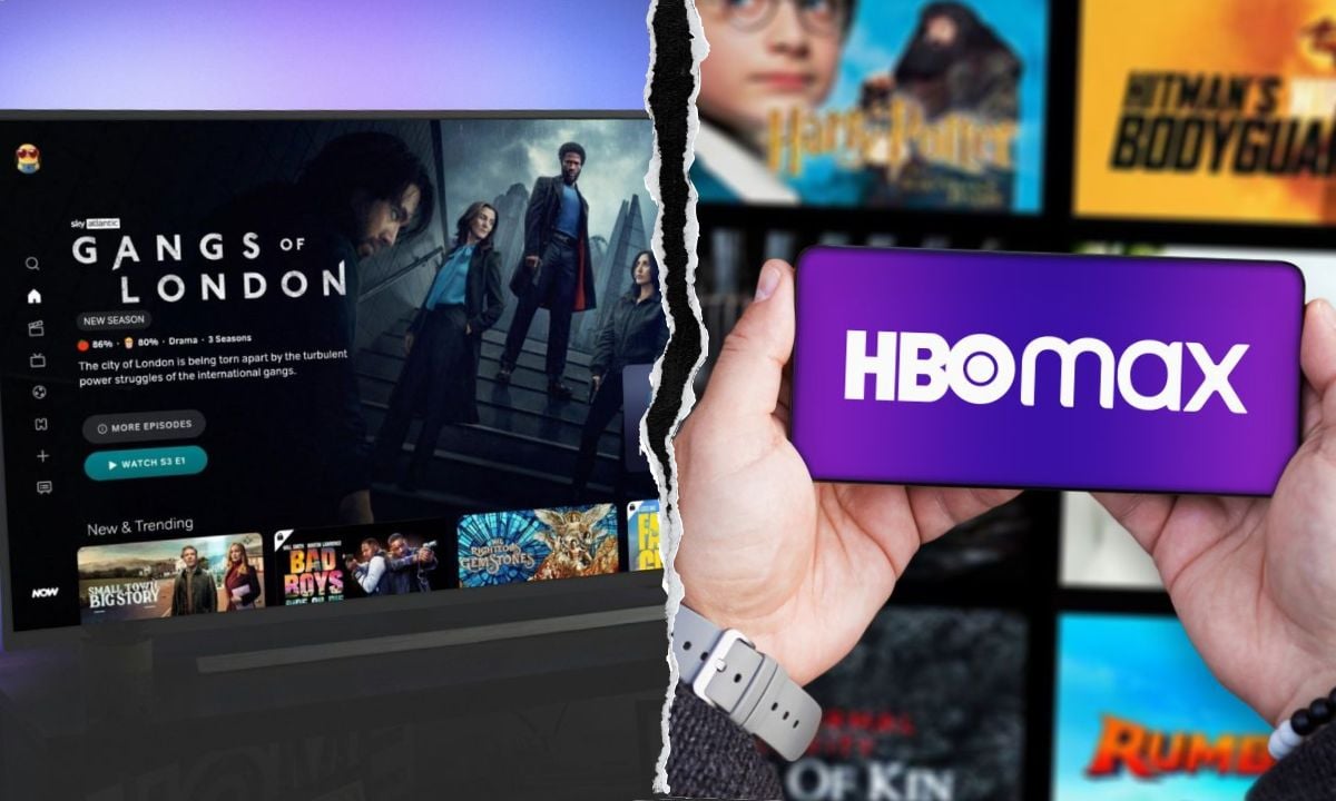 NOW and HBO Max collage