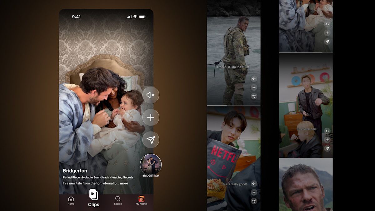 Netflix mobile clips